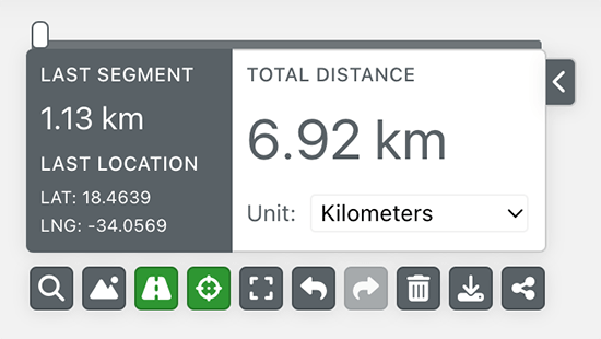 Map My Distance - Your Calculated Distance